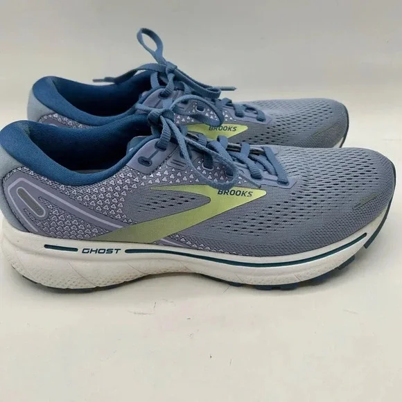 Brooks Ghost 14 Women Neutral Running Purple Impression /Dutch/ Lime Size 10 - Picture 6 of 12